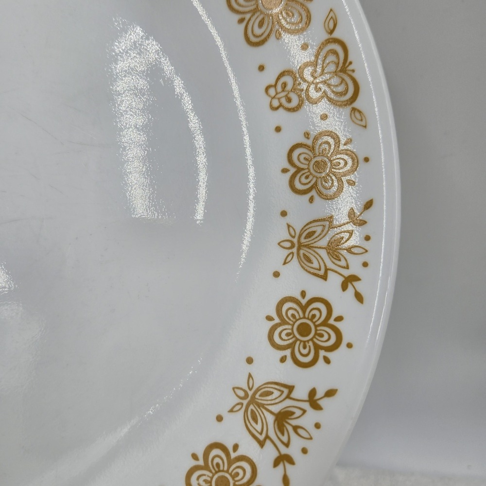 Vtg Corelle Butterfly Gold Dinner Plate 10.25" 1970's Replacements Lot Of 3 - Picture 9 of 13
